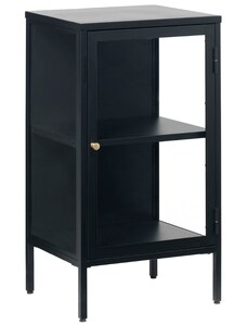 Černá kovová vitrína Unique Furniture Carmel 85 x 45 cm