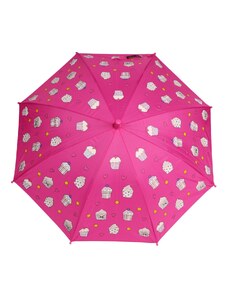 Real Star Dětský deštník měnící barvu "Dortiky" tmavě růžový