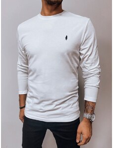 Dstreet Trendy bílé tričko s dlouhým rukávem