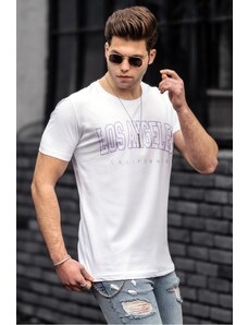 Madmext Men's White T-Shirt 4954