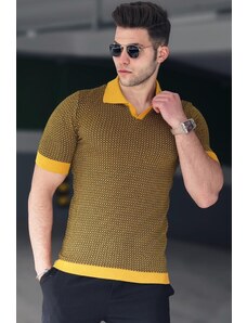 Madmext Mustard Polo Men's T-Shirt 5077