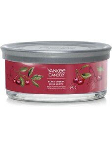 Yankee Candle vonná svíčka Signature Tumbler 5 knotů Black Cherry 340g