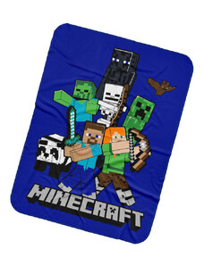 Carbotex Dětská deka Minecraft Time to Mine 110x140 cm