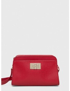 Kožená kabelka Furla 1927 červená barva