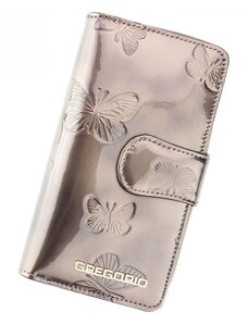 Gregorio Krásná elegantní kožená peněženka s motýlky Linda, béžová