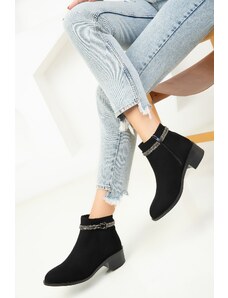 Soho Black Suede Women's Boots & Booties 18543