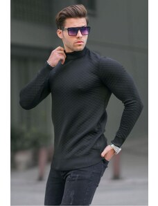 Madmext Black Turtleneck Men's Knitwear Sweater 6857