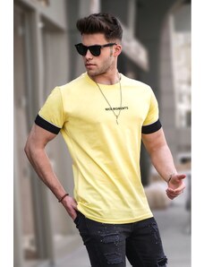 Madmext Men's Yellow T-Shirt 4977