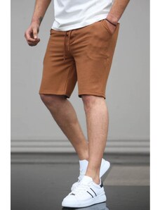 Madmext Brown Basic Men's Shorts 5438
