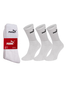 Sada tří párů ponožek v bílé barvě Puma Elements Crew - Dámské