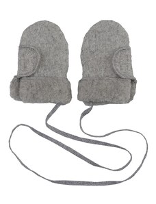 Zimní merino fleece rukavice dětské bezpalcové šedé LORITA
