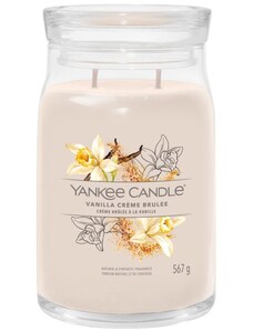 Velká vonná svíčka Yankee Candle Vanilla Crème Brûlée Signature