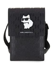 Karl Lagerfeld Saffiano Monogram Wallet Phone taška Choupette NFT