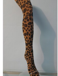 EMILIO CAVALLINI punčocháče s leopardím vzorem