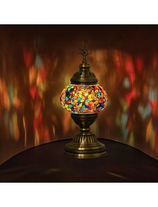 Krásy Orientu Orientální skleněná mozaiková stolní lampa Renk - ø skla 12 cm