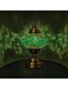 Krásy Orientu Orientální skleněná mozaiková stolní lampa Melis - ø skla 16 cm