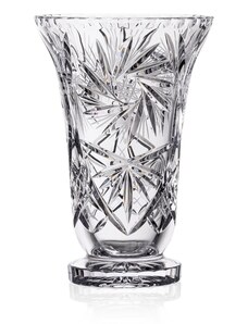 Bohemia Crystal Ručně broušená váza Větrník 255mm