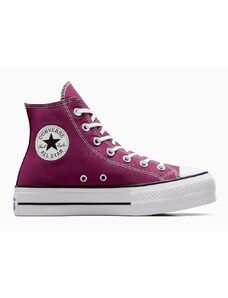 Kecky Converse Chuck Taylor All Star Lift dámské, fialová barva, A05471C