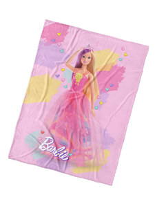 Carbotex Dětská deka Barbie Duhový Svět 130x170 cm
