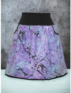 ŠatySukně Balonová sukně KATY, kapsy, fialový design
