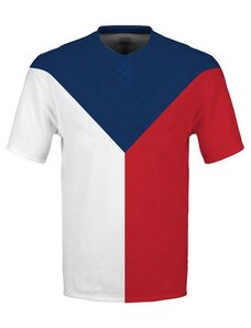 3B Tričko CZECH HOCKEY vlajka – dámské, bílé bez znaku