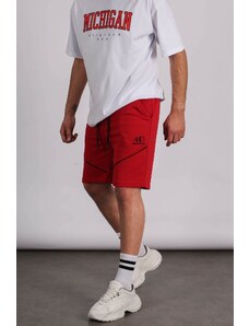 Madmext Men's Red Regular Fit Shorts 5401