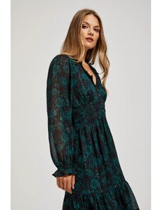 Moodo Šifonové šaty s květinovým vzorem