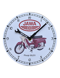 Nástěnné hodiny JAWA PIONÝR červený 50/21 P2-P21-220B