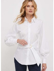 Košile Lauren Ralph Lauren dámská, bílá barva, regular, s klasickým límcem