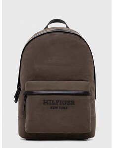 Batoh Tommy Hilfiger pánský, zelená barva, velký, s aplikací