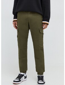 Kalhoty Tommy Jeans pánské, zelená barva