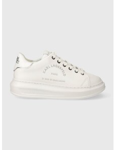 Kožené sneakers boty Karl Lagerfeld KAPRI bílá barva, KL62539F