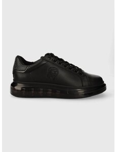 Kožené sneakers boty Karl Lagerfeld KAPRI KUSHION černá barva, KL52631N