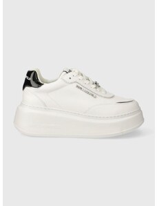 Kožené sneakers boty Karl Lagerfeld ANAKAPRI bílá barva, KL63519