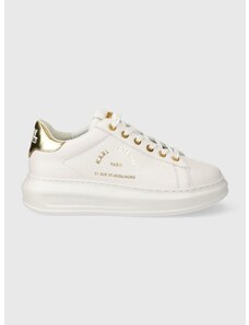 Kožené sneakers boty Karl Lagerfeld KAPRI bílá barva, KL62538