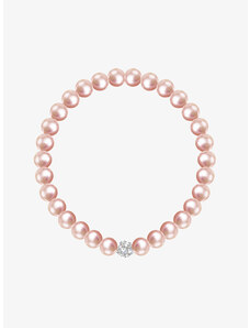 Preciosa perlový náramek Velvet Pearl, voskové perle, růžový