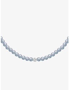 Preciosa perlový náhrdelník Velvet Pearl, voskové perle, šedý