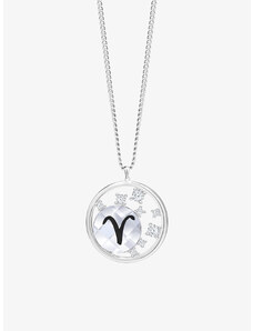 Preciosa stříbrný náhrdelník Sparkling Zodiac, zvěrokruh - Beran, český křišťál