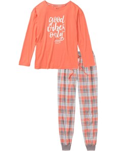 bonprix Pyžamo s Oversize trikem Oranžová