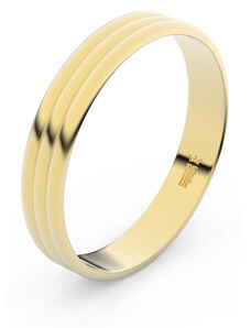 Danfil Zlatý snubní prsten FMR 4K37 ze žlutého zlata 46