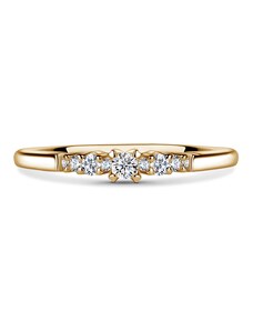Danfil Sierra | Zásnubní prsten se středovým kamenem 0.055ct, žluté zlato, s diamanty 46
