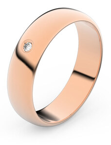 Danfil Zlatý snubní prsten FMR 2E50 z růžového zlata, S1 46