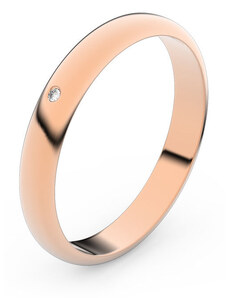 Danfil Zlatý snubní prsten FMR 4F30 z růžového zlata, S2 46
