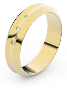 Danfil Zlatý snubní prsten FMR 4B45 ze žlutého zlata, S3 46