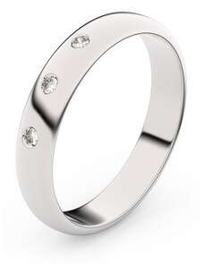 Danfil Zlatý snubní prsten FMR 2B35 z bílého zlata, S3 46