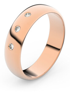Danfil Zlatý snubní prsten FMR 2E50 z růžového zlata, S3 46