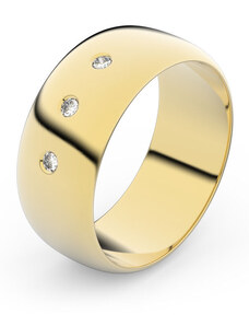 Danfil Zlatý snubní prsten FMR 3C75 ze žlutého zlata, S3 46