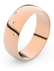 Danfil Zlatý snubní prsten FMR 9A60 z růžového zlata, S4 46