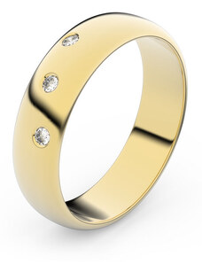 Danfil Zlatý snubní prsten FMR 2E50 ze žlutého zlata, S4 46