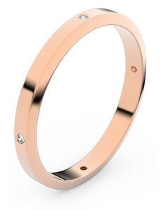 Danfil Zlatý snubní prsten FMR 4A25 z růžového zlata, S6 46